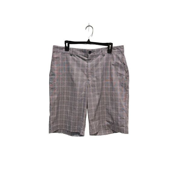 Banana Republic blue and gray plaid shorts - 34 - Picture 1 of 6